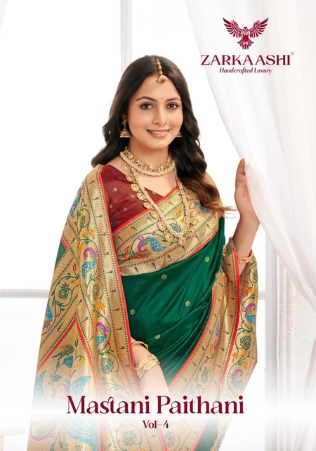 Mastani Paithani Vol 4 By Zarkaashi Katan Silk Best Saree Wholesale Shop In Surat
